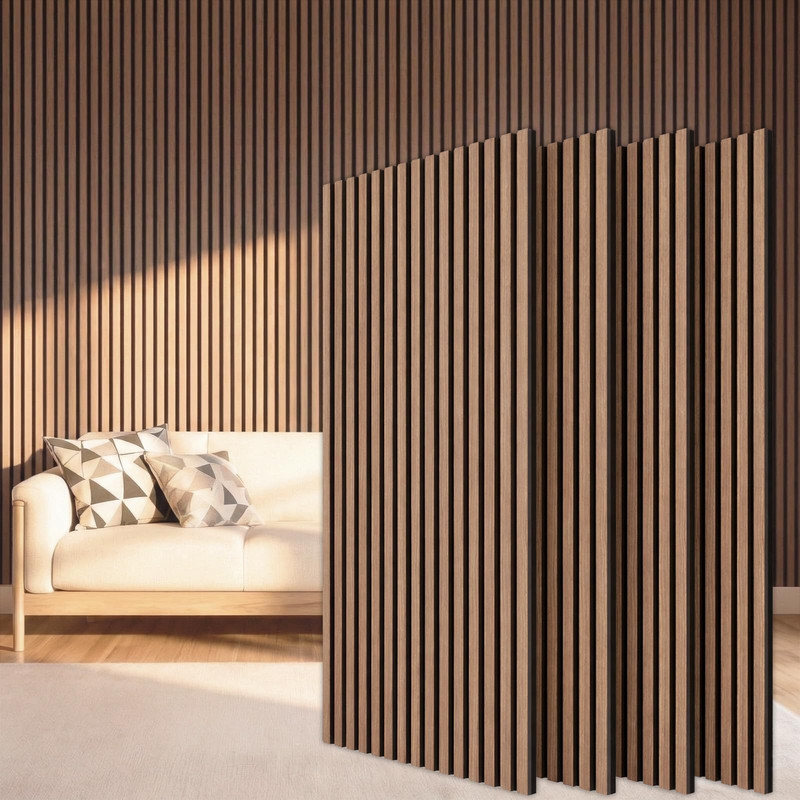 Tonor Wood Slatwall Panels 4 Pack 47.2 X 23.6/ 120 X60Cm31Ft Acoustic Wall
