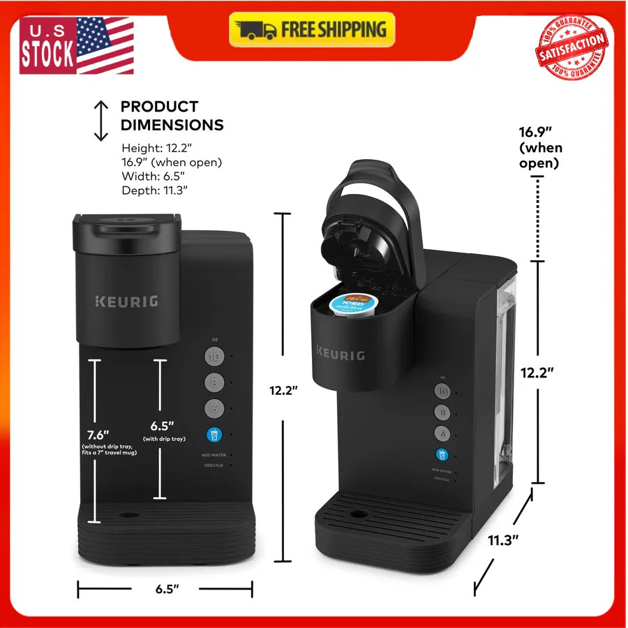 Keurig K-Express Essentials Plus Single Serve Coffee Maker Black