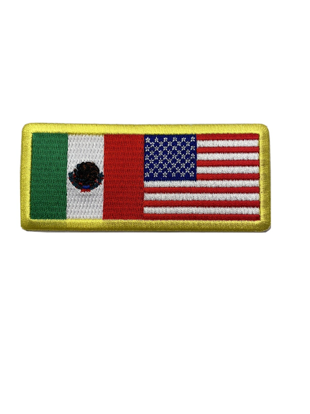 USA MEXICO FLAG EMBROIDERED PATCH