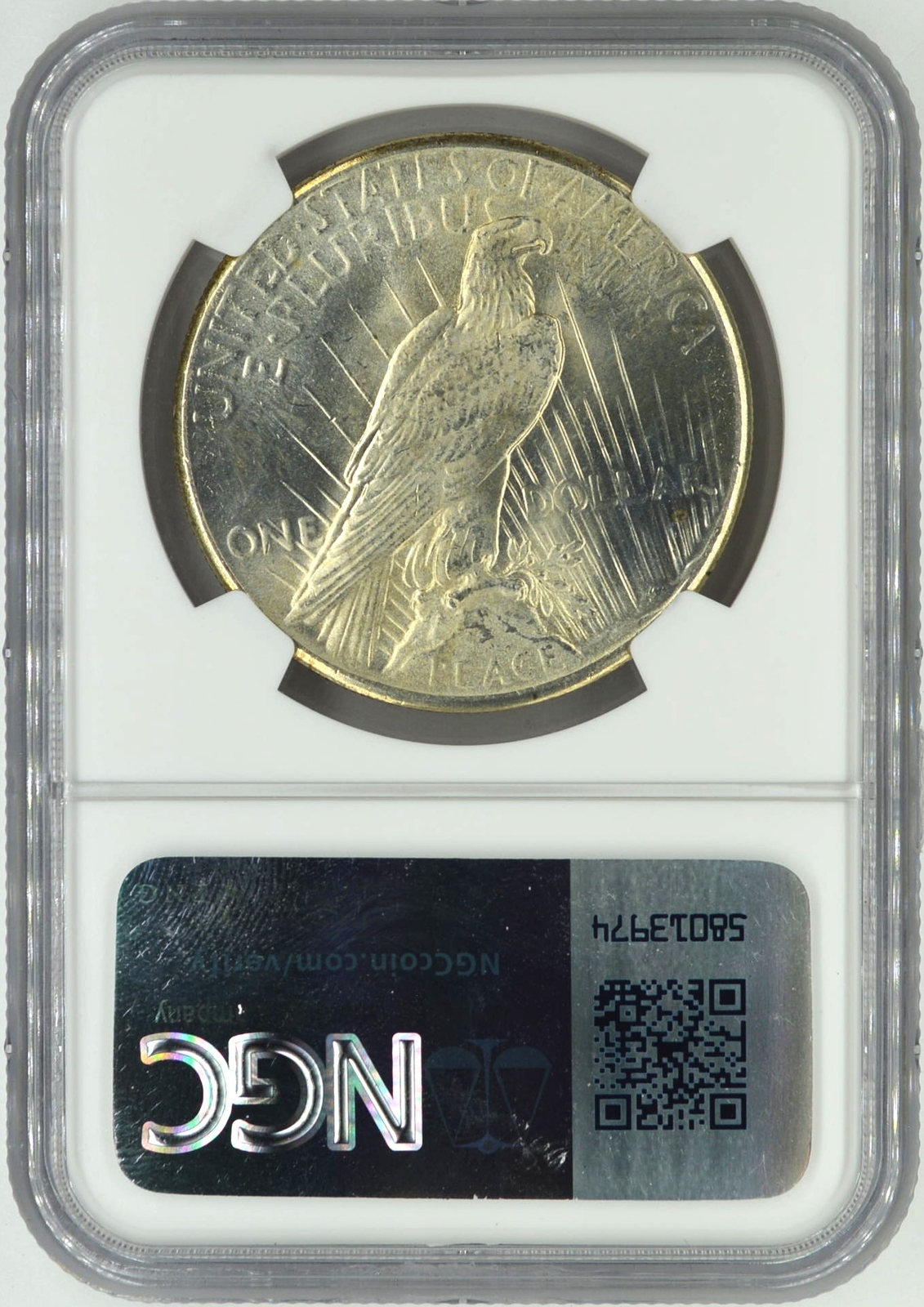 1925 PEACE DOLLAR S$1 NGC MS 66