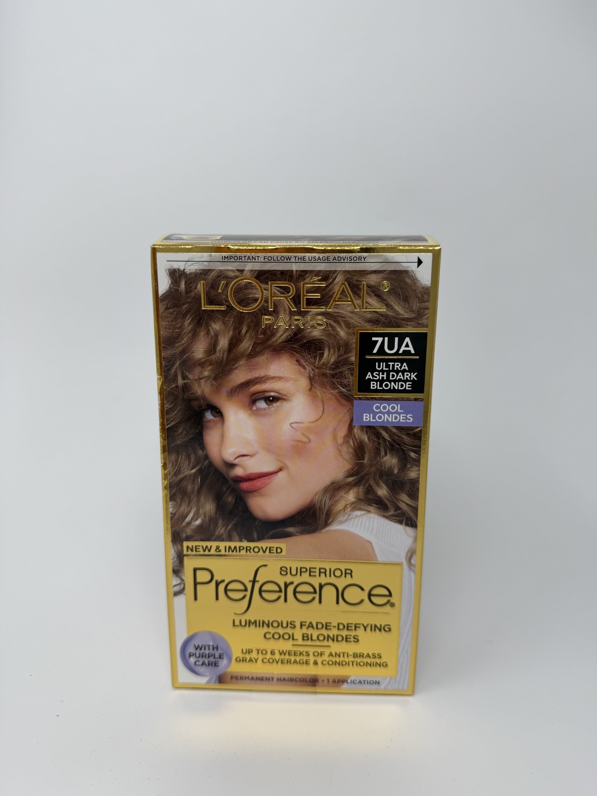 L’Oréal Paris Superior Preference Permanent Hair Color 7UA Ultra Ash Dark Blonde