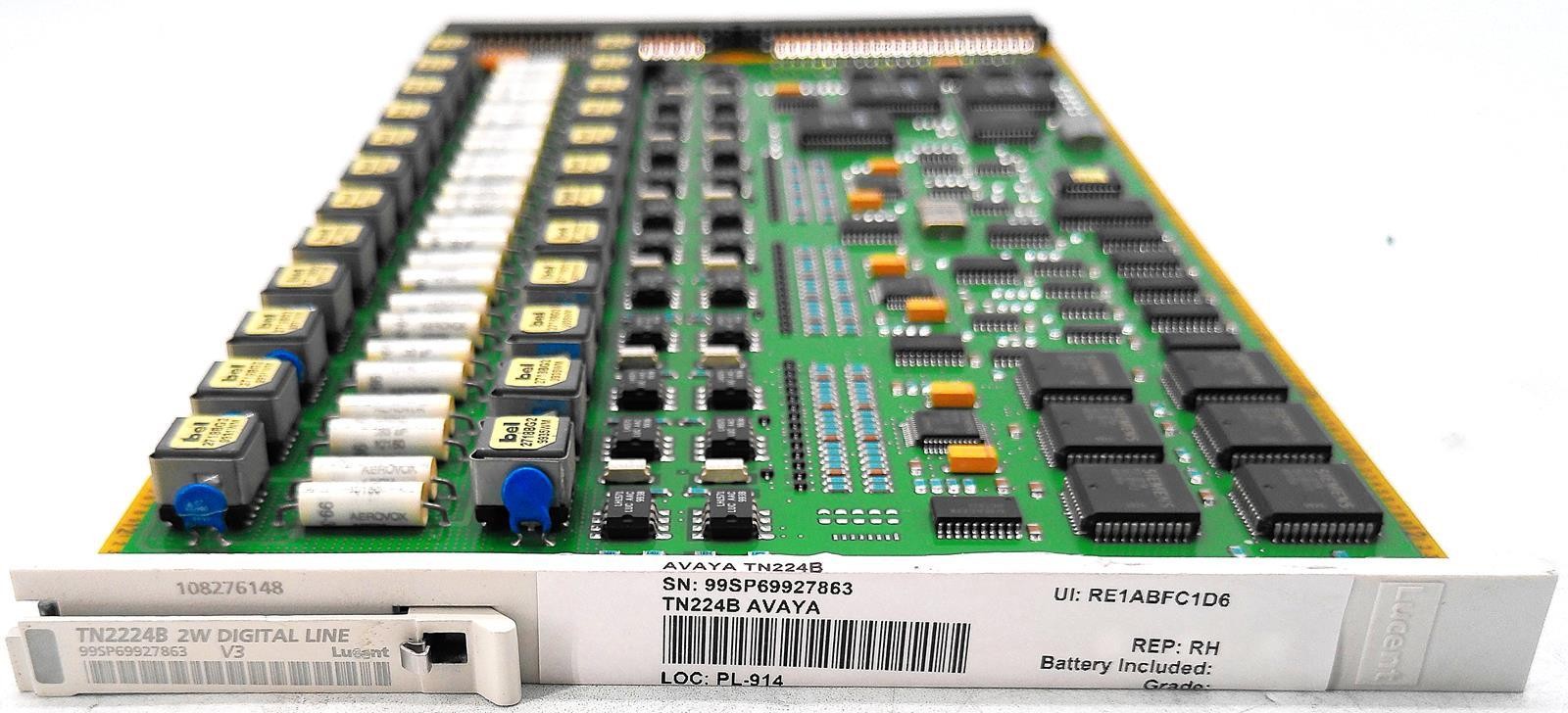 AVAYA TN2224B 2W DIGITAL LINE V3 108276148 CIRCUIT BOARD