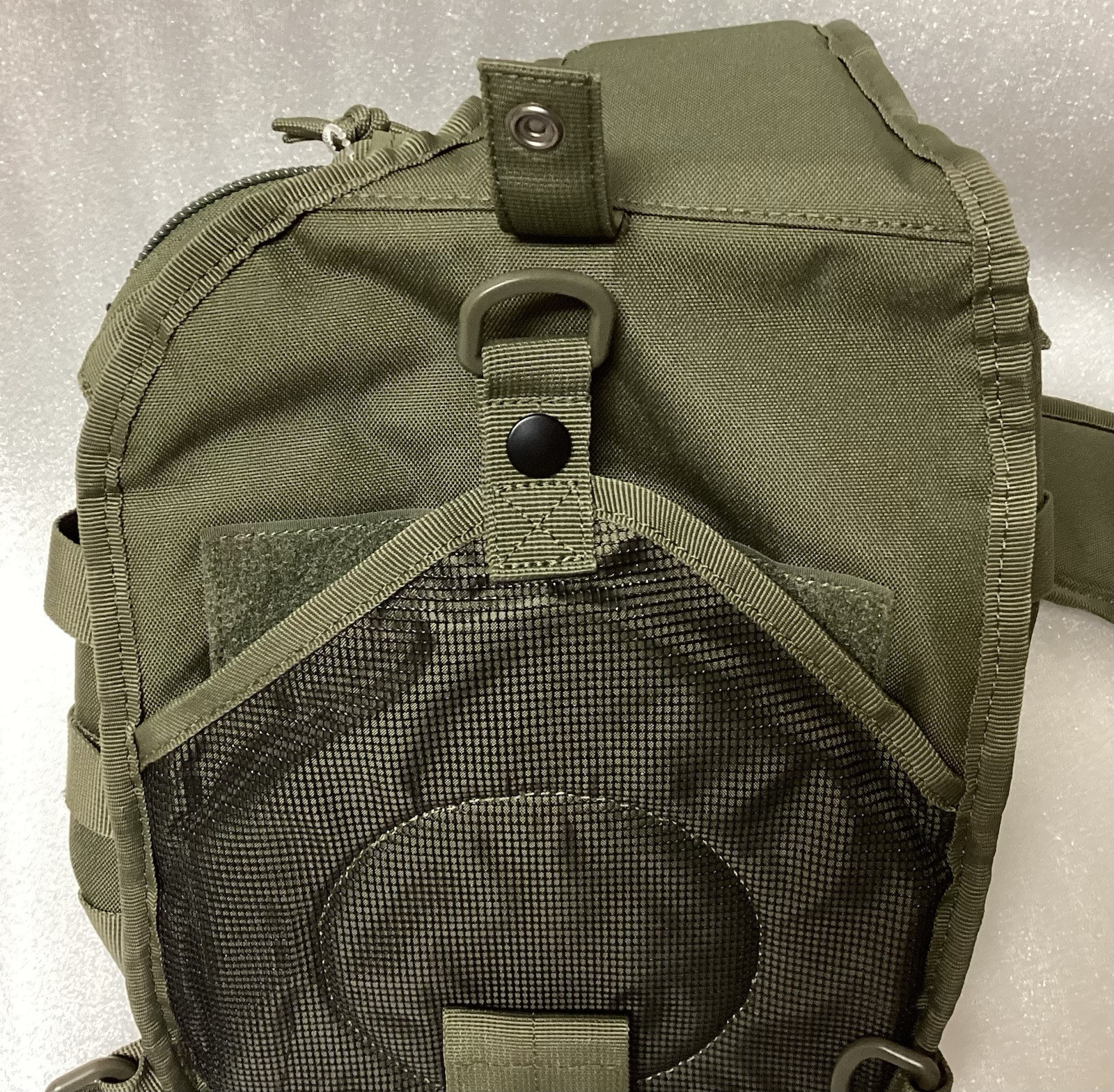 HIGHLAND TACTICAL Eagle Sling Bag - Molle Webbing Hook & Loop Patch Holder