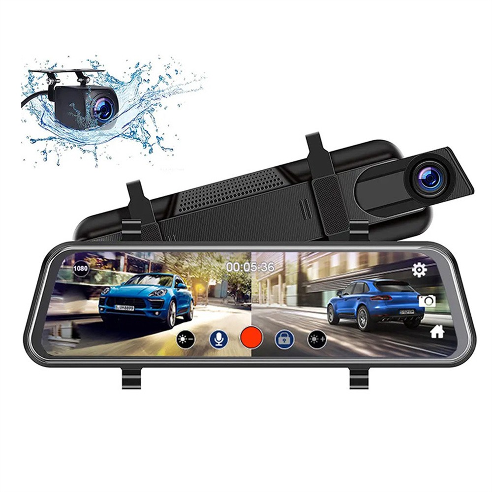 Car DVR Video Recorder Rearview 10" Mirror with camera For BMW 325i 328i 335 525