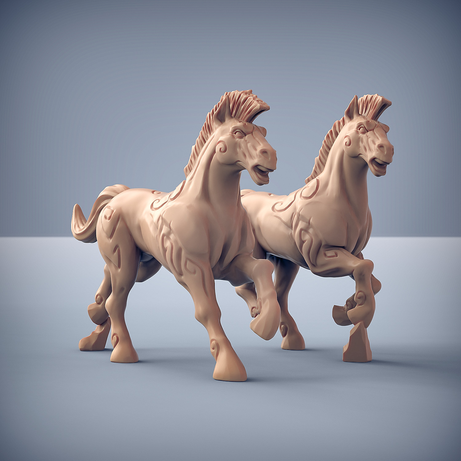 Chariot B Horses Only - Artisan Guild Fantasy Dungeons & Dragons Mini