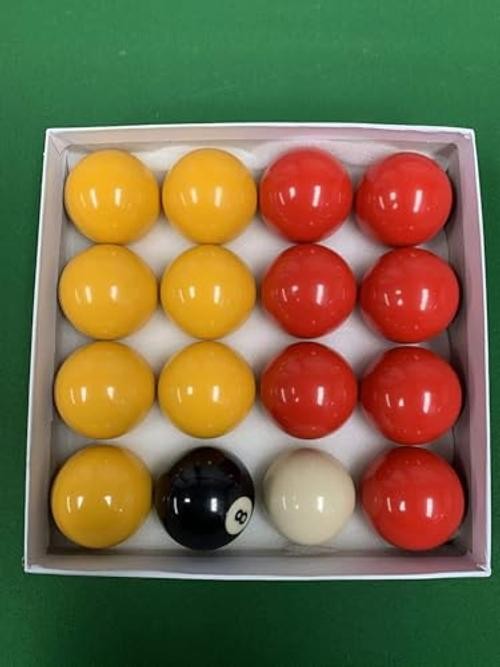 Billiard Balls Pool Table Ball Set 2-1/4 Inch Red Yellow