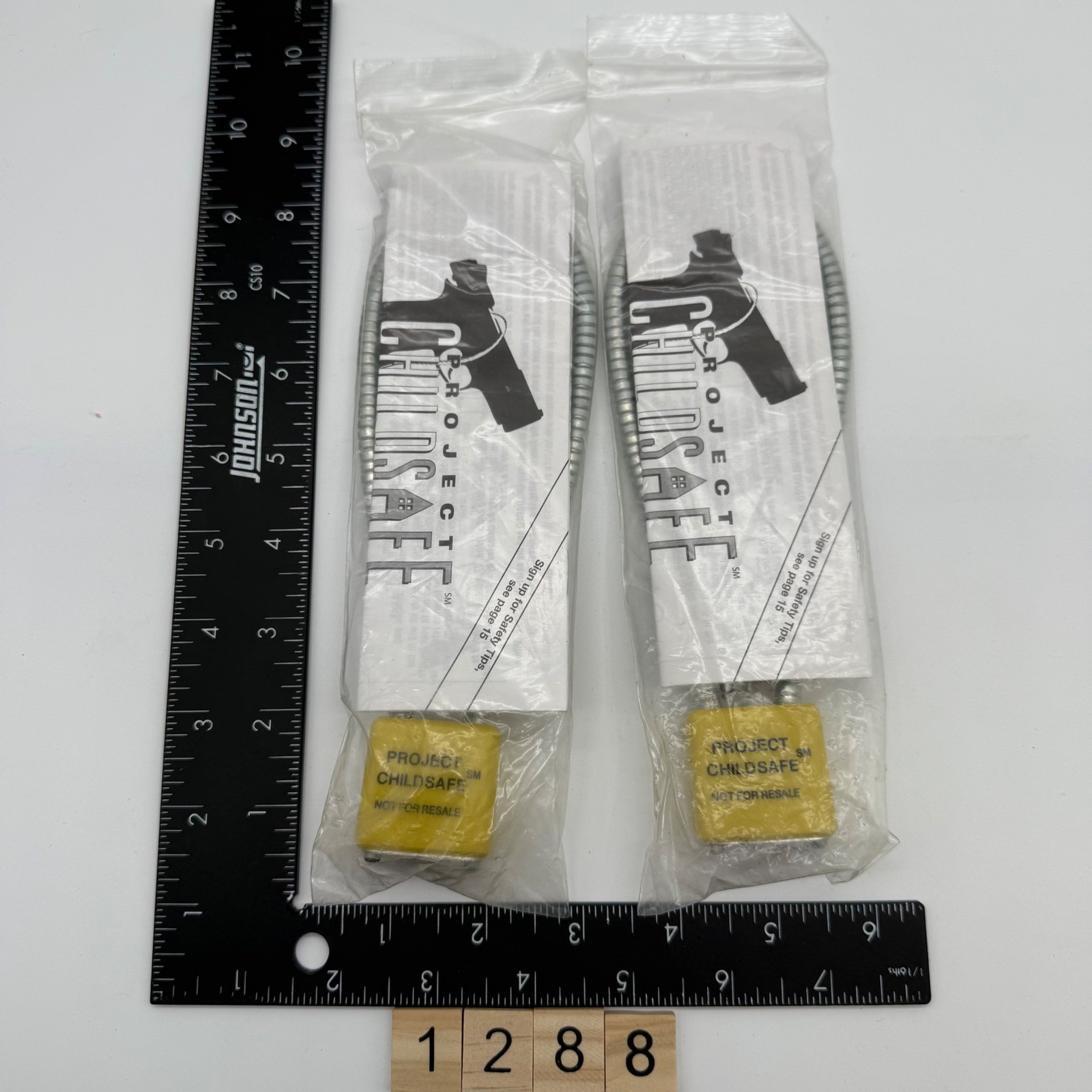 Project ChildSafe Gun Cable Locks Firearm Safety 2 Pack Yellow New