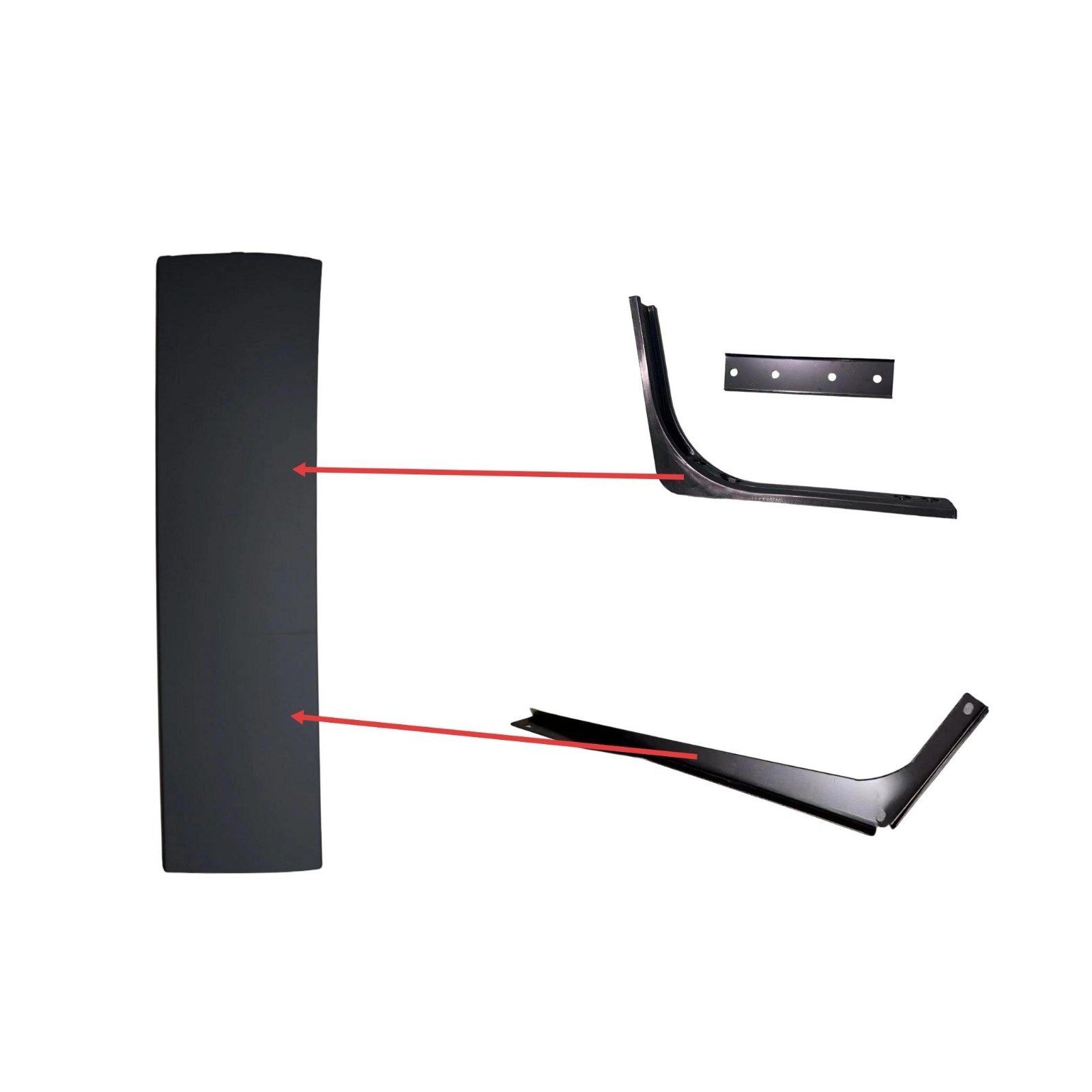 Lower Fairing LH W/ Lower Support & Support Upper For 2004-2015 Volvo Vnl