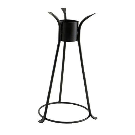 Trestle II Gazing Globe Stand, 14-in, Black Powdercoat Finish