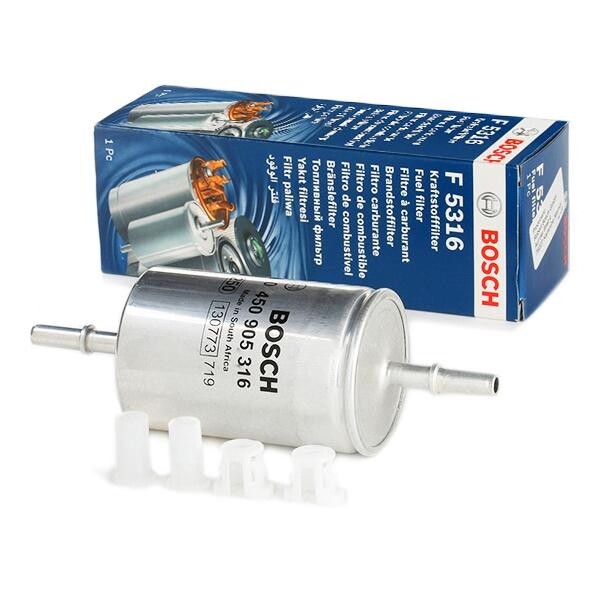 Genuine Bosch Fuel Filter In Line with Clips Fits VW Alfa Romeo Fiat 0450905316