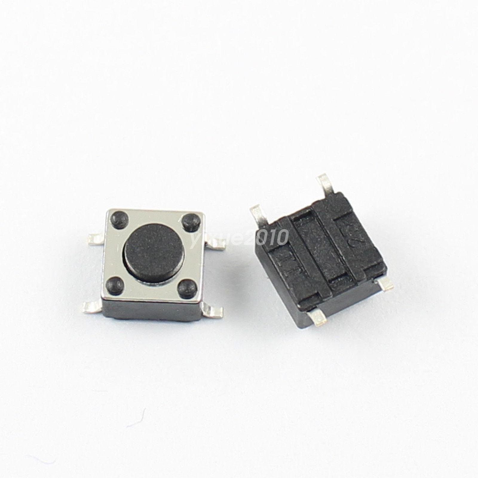 10Pcs Momentary Tactile Tact Push Button Switch 4 Pin SMD 6x6x4.3mm High 4.3mm