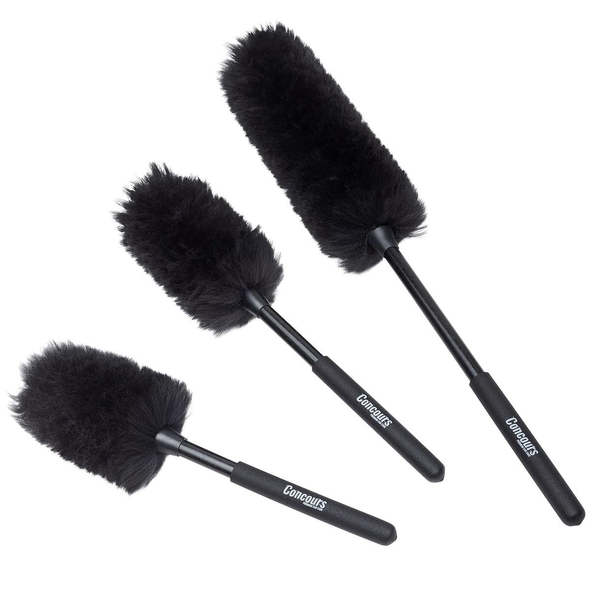 Eastwood Concours Premium Cleaning Woolies | Professional Long Handle Black