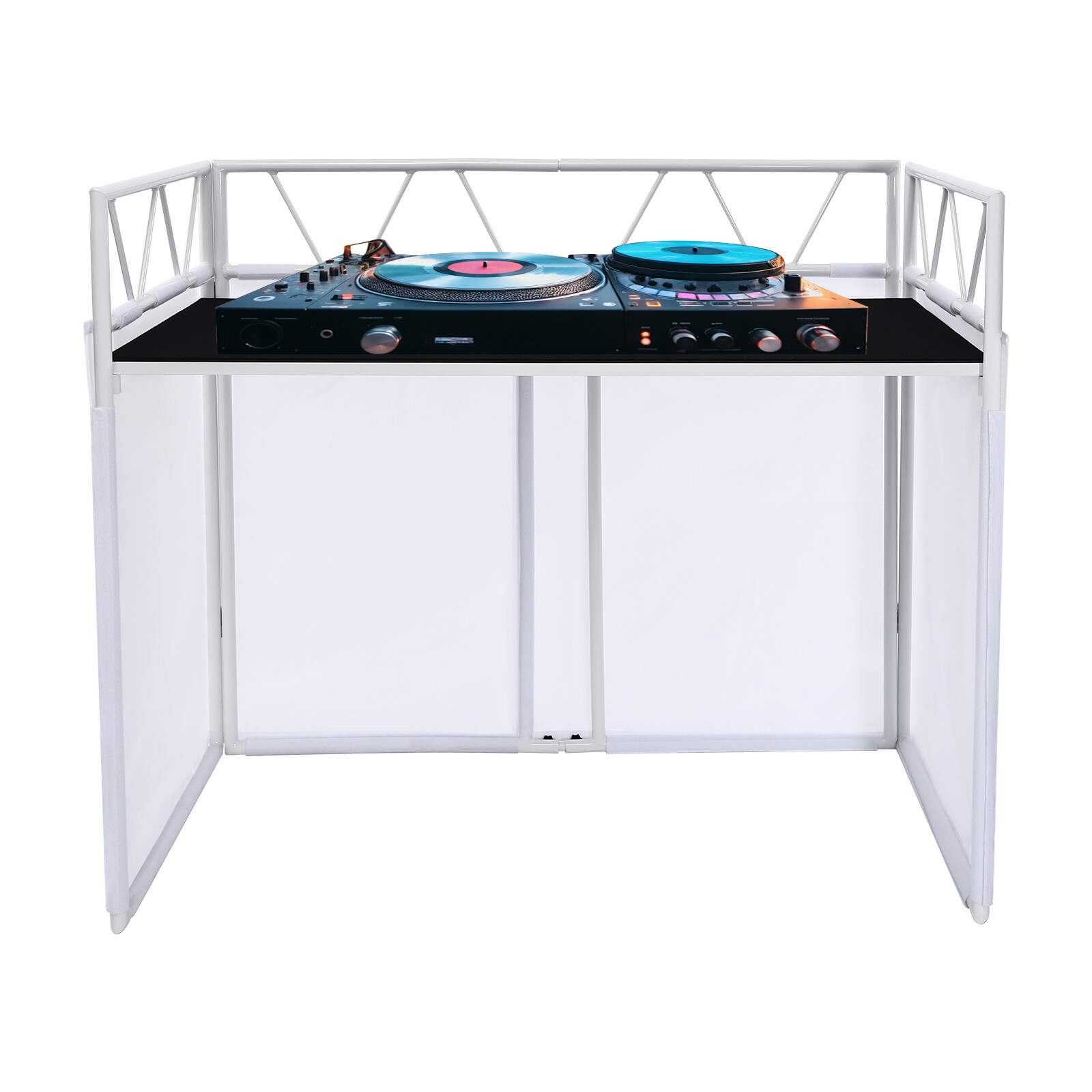 DJ Controller Stand Free Standing DJ Working Bench DJ Table Station Standing
