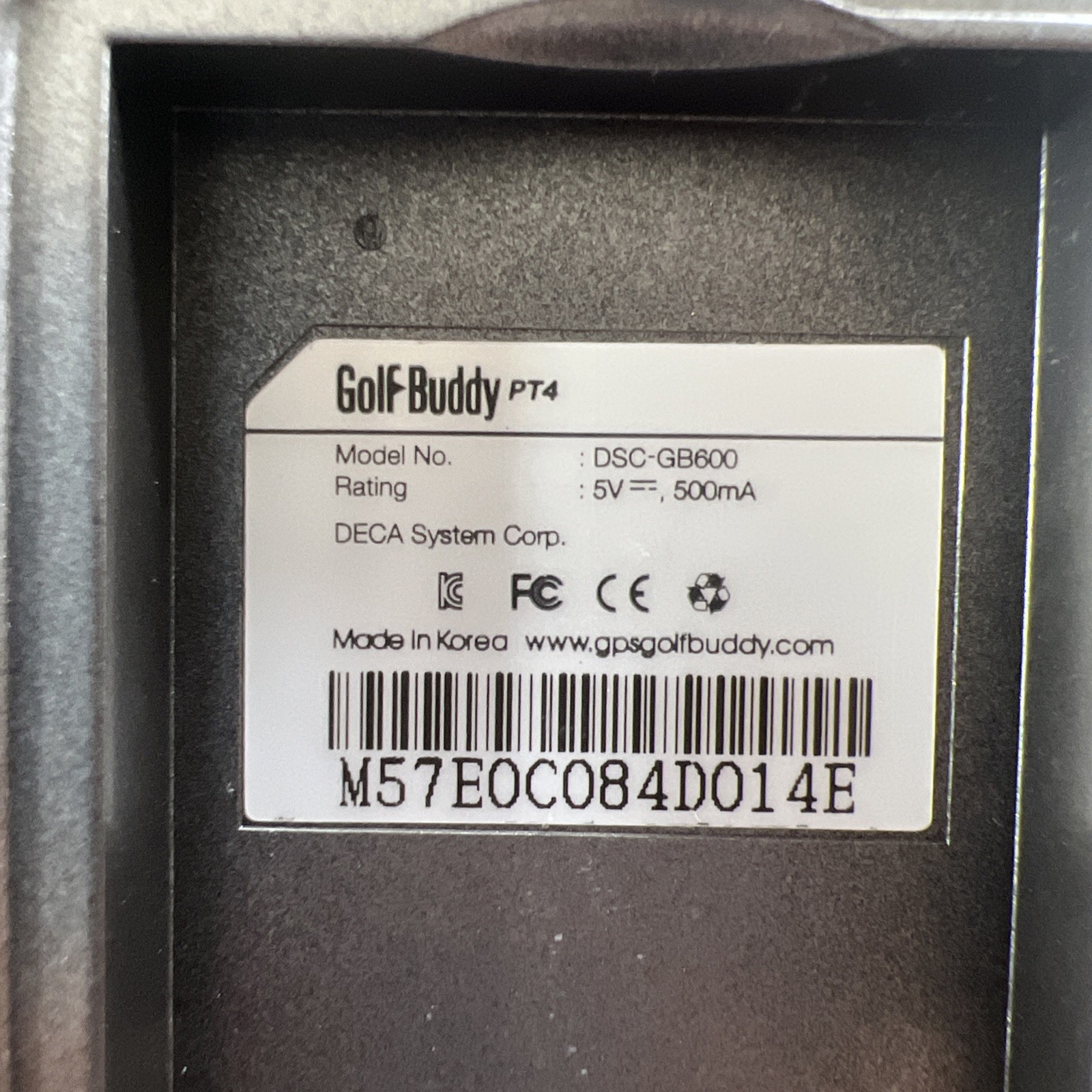 Golf Buddy PT4 With USB Charger