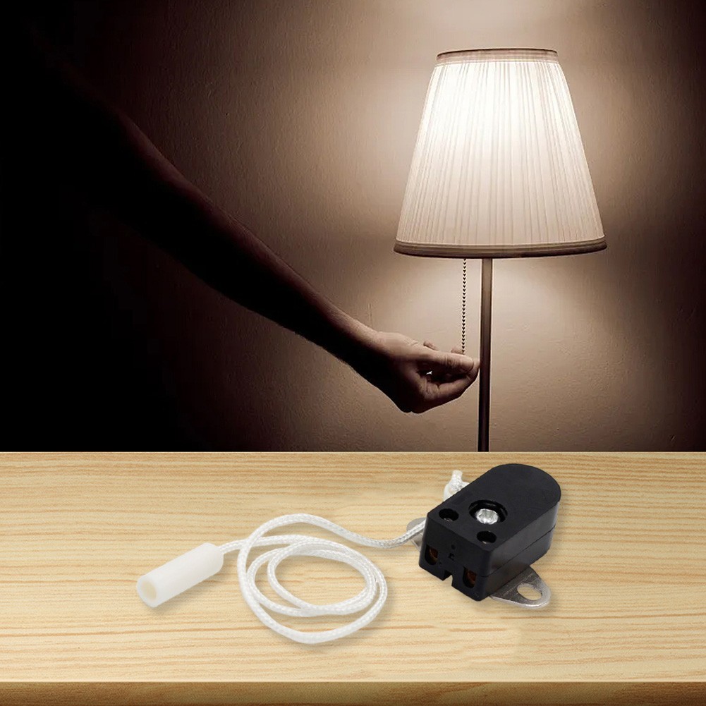 Adjustable cord rotating for pull cord wall light switch for personalized