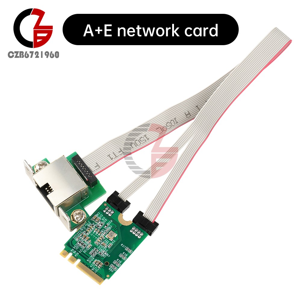 M.2 Network Card 2.5G/100/1000Mbps A+E To Gigabit Ethernet Card for Desktop PC