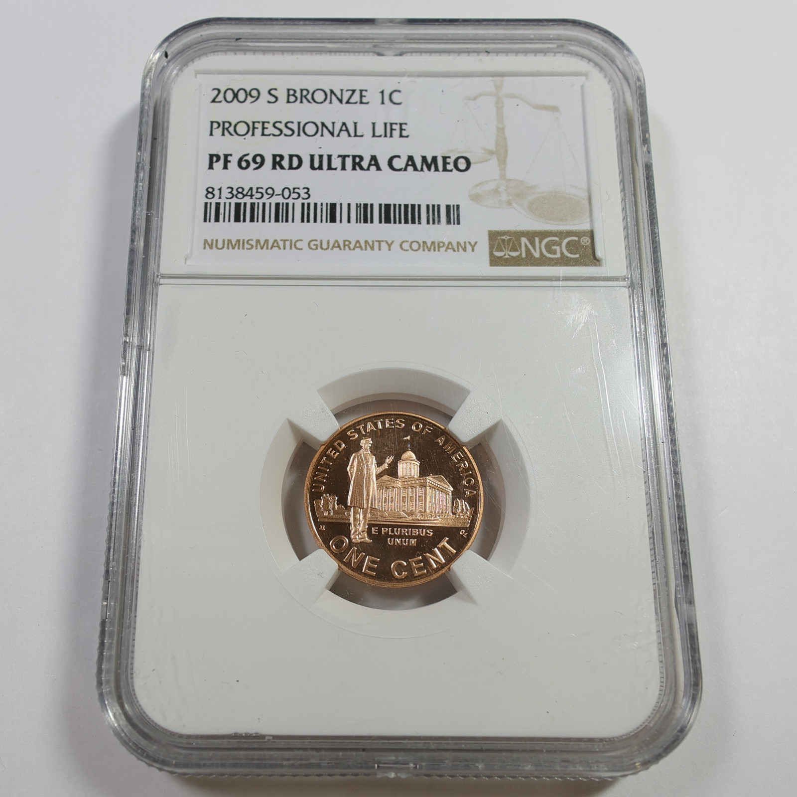 2009 S NGC PF9 RD UCAM Lincoln Bicentennial Professional Life Cent Penny #59220A