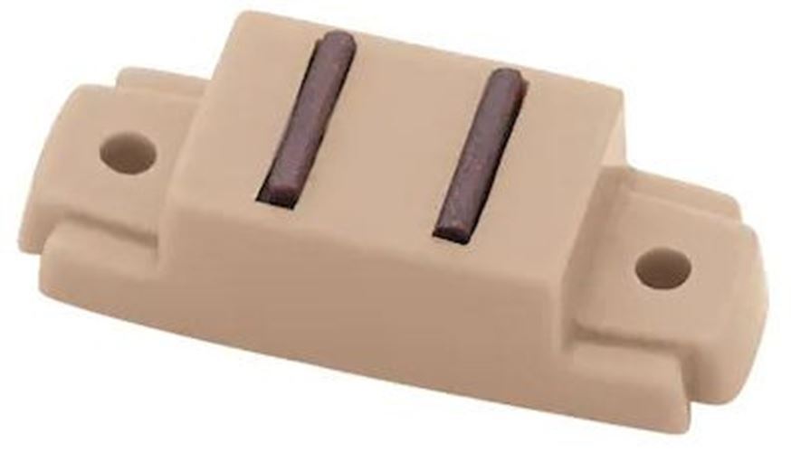 Pair Tan Magnetic Cabinet Catch w/ Strike