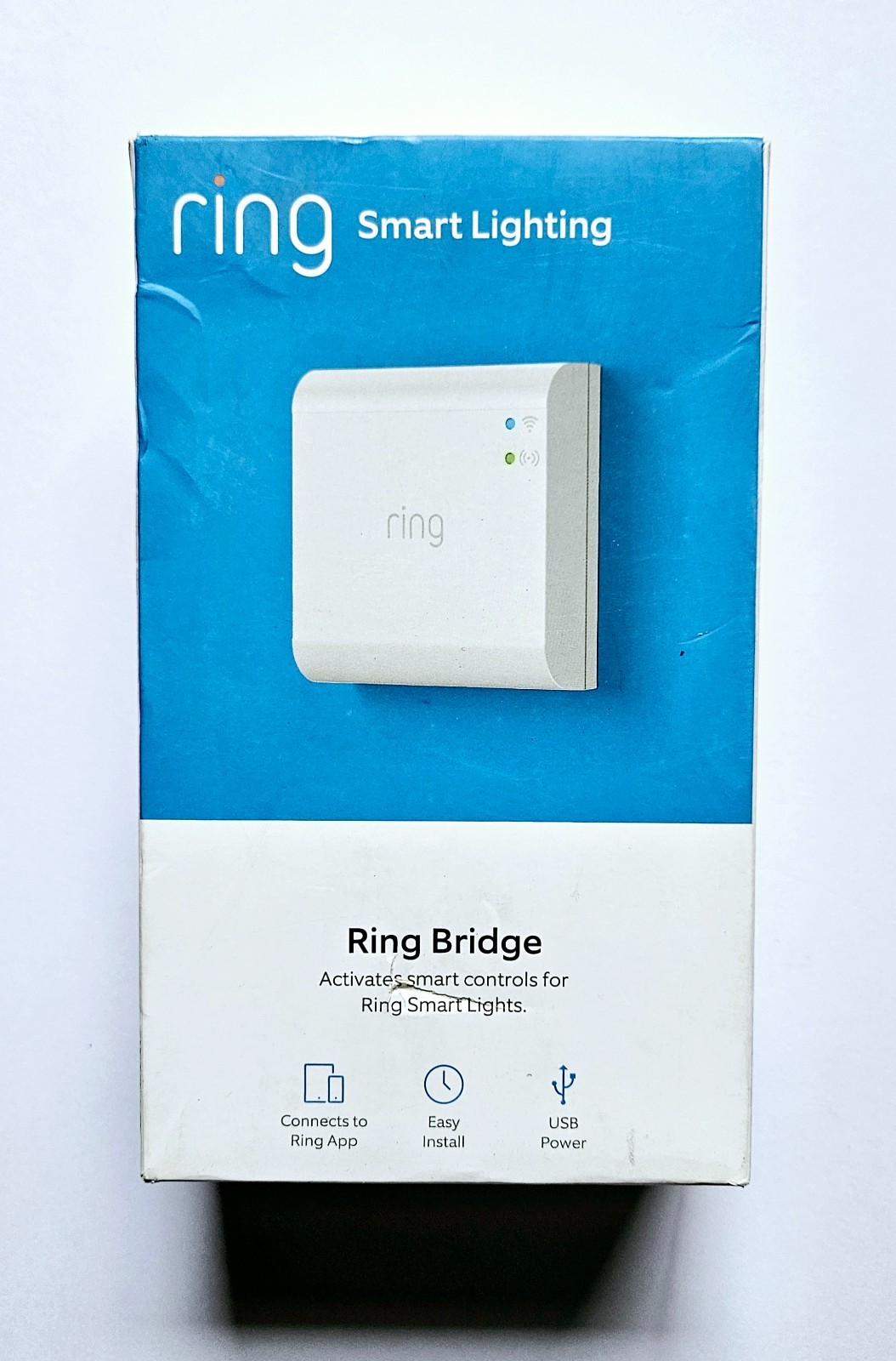 Ring Smart Lighting Ring Bridge Smart Controls for Ring Smart Lights- White