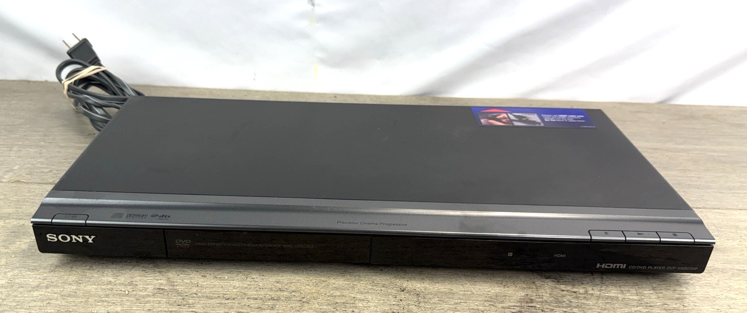 Sony DVP-NS601HP HDMI Compatible 1080p Upscale Video CD DVD Player In Black