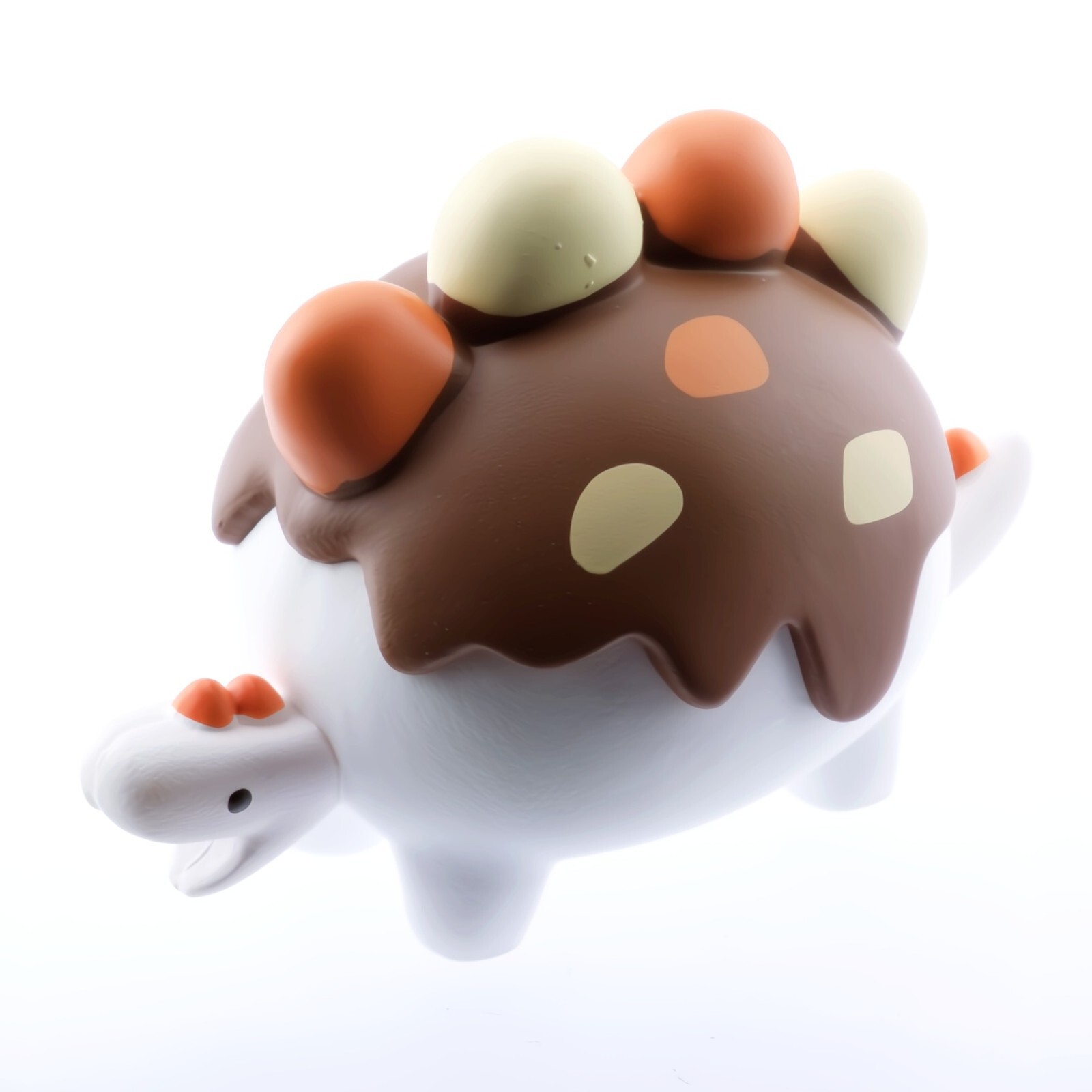 Qualia Gashapon Rice Stegosaurus Dinosaur Miniature Food Capsule Toy Figure