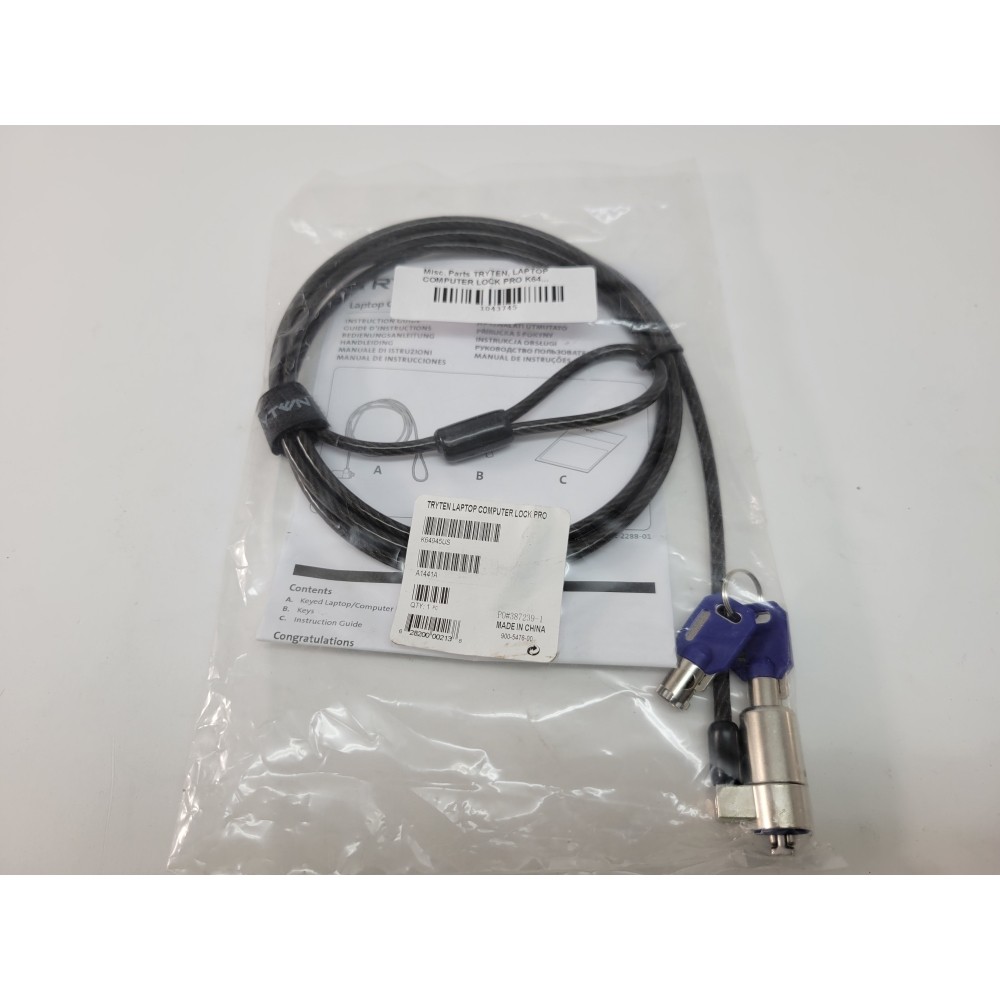 TRYTEN LAPTOP COMPUTER LOCK PRO K64945US - New