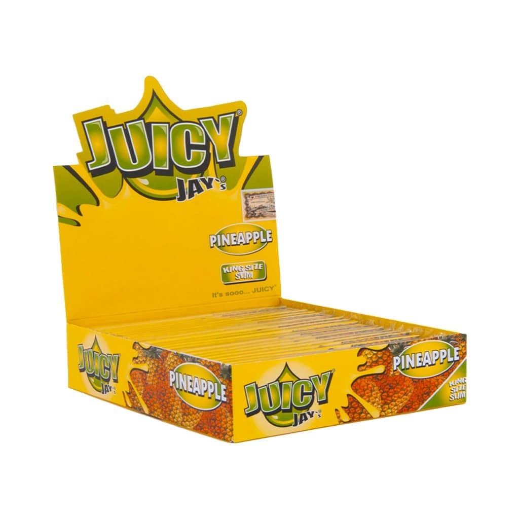 Juicy Jay's Rolling Paper Slim Pineapple King Size 24 Pack 32 CT