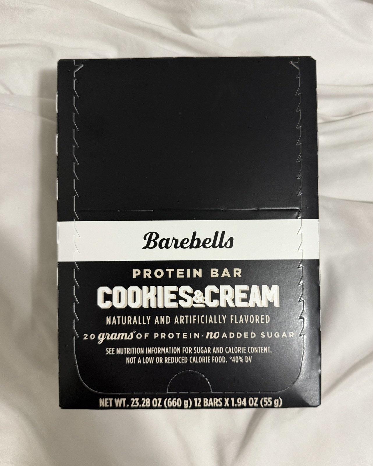 Barebells Protein Bar Cookies & Cream 12 Bars Barebell Bars