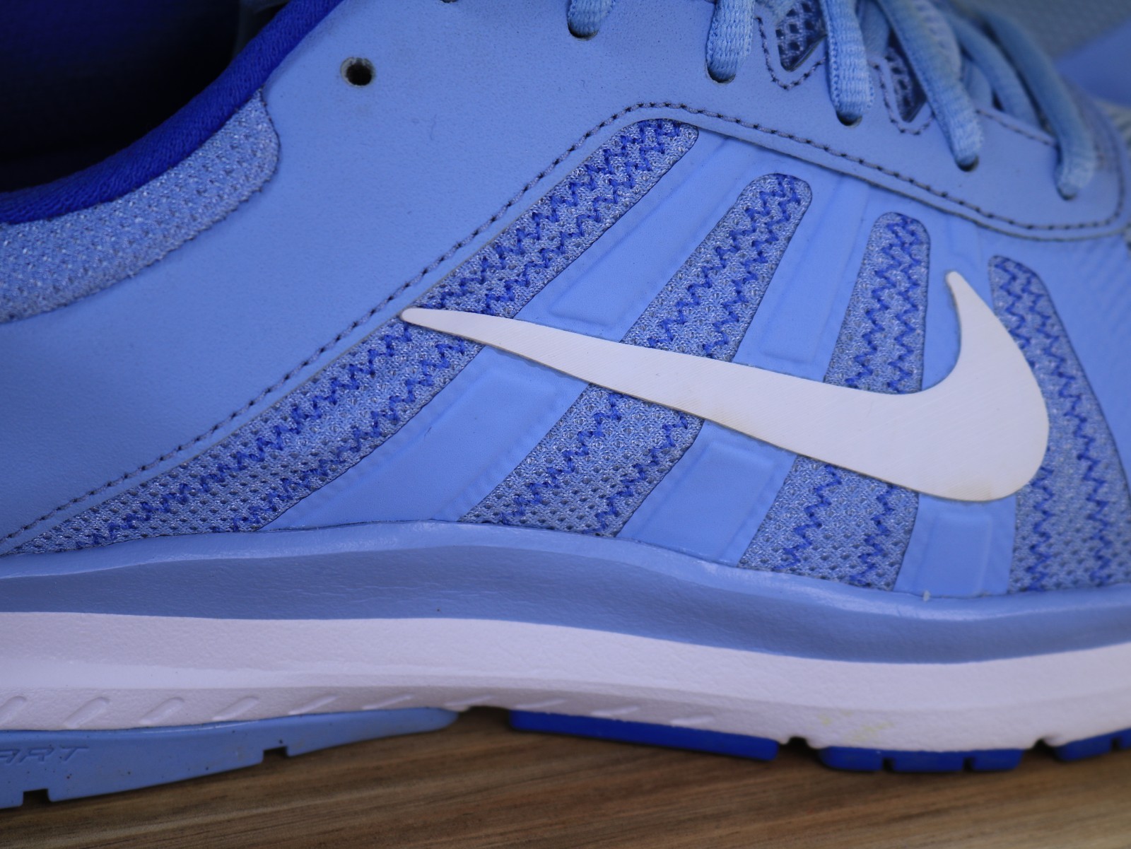 Nike Dart XII Shoes Blue White Running Sneakers Gym Sport 831535-403 Women Sz 11