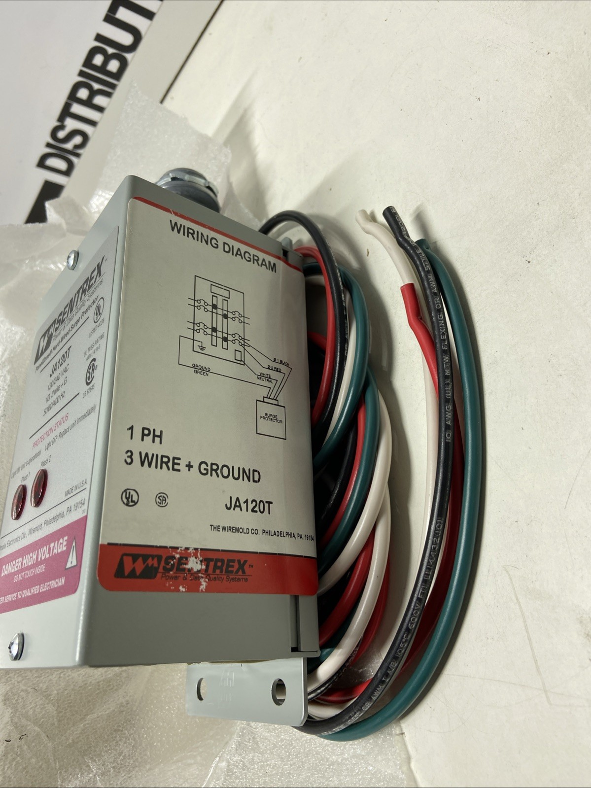 Sentrex JA120T PanelZone Hard Wired Surge Protector