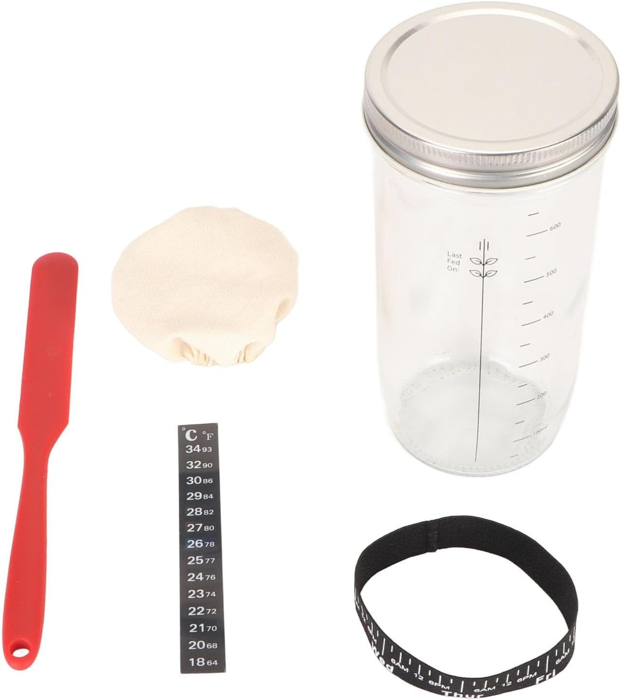 Sourdough Starter Jar Kit, 24Oz Sourdough Bread Baking Supplies Sourdough Starte