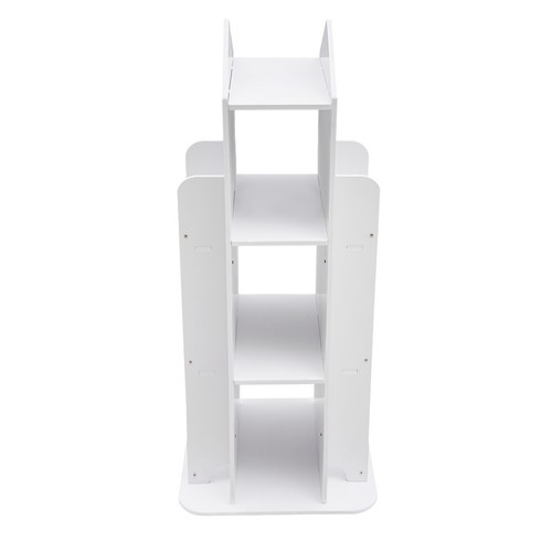 3-Tier Rotating Bookshelf, Kid Spinning Bookshelf, 360° Display Storage Bookcase