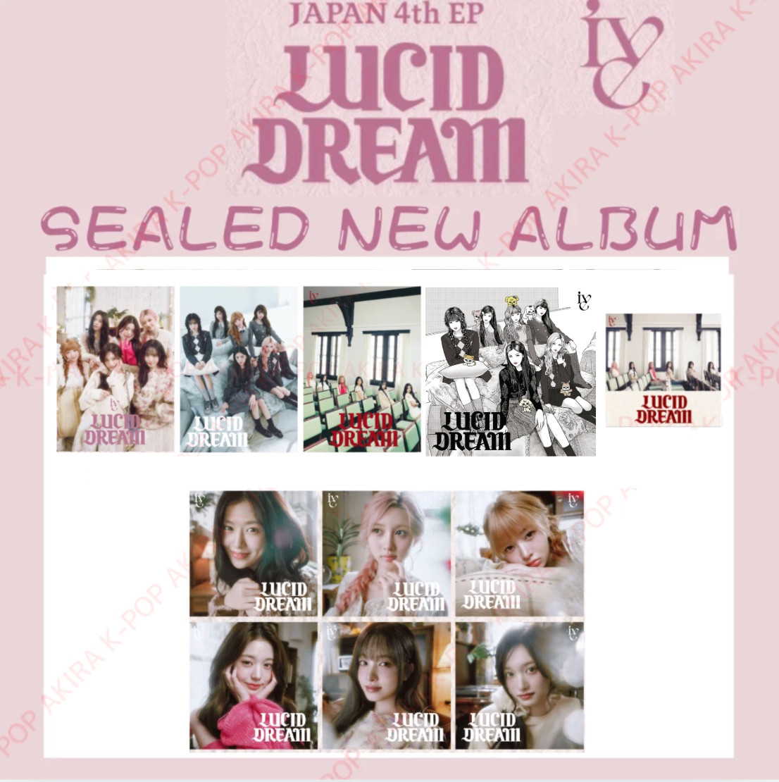 PSL IVE JAPAN 4th EP LUCID DREAM SEALED NEW ALBUM / NO POB