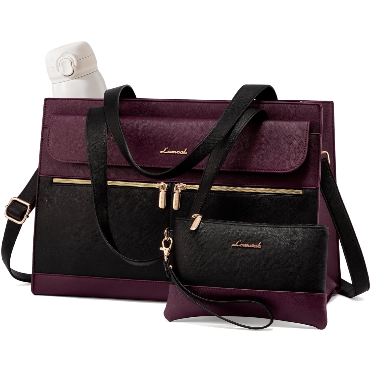 Large Capacity 15.6 Inch Women's Laptop Bag with Multi-Compartment Design