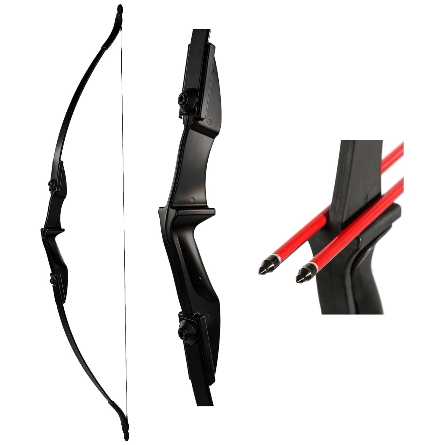 Youth Recurve Bow Hunting Black - Draw Weight 30lbs