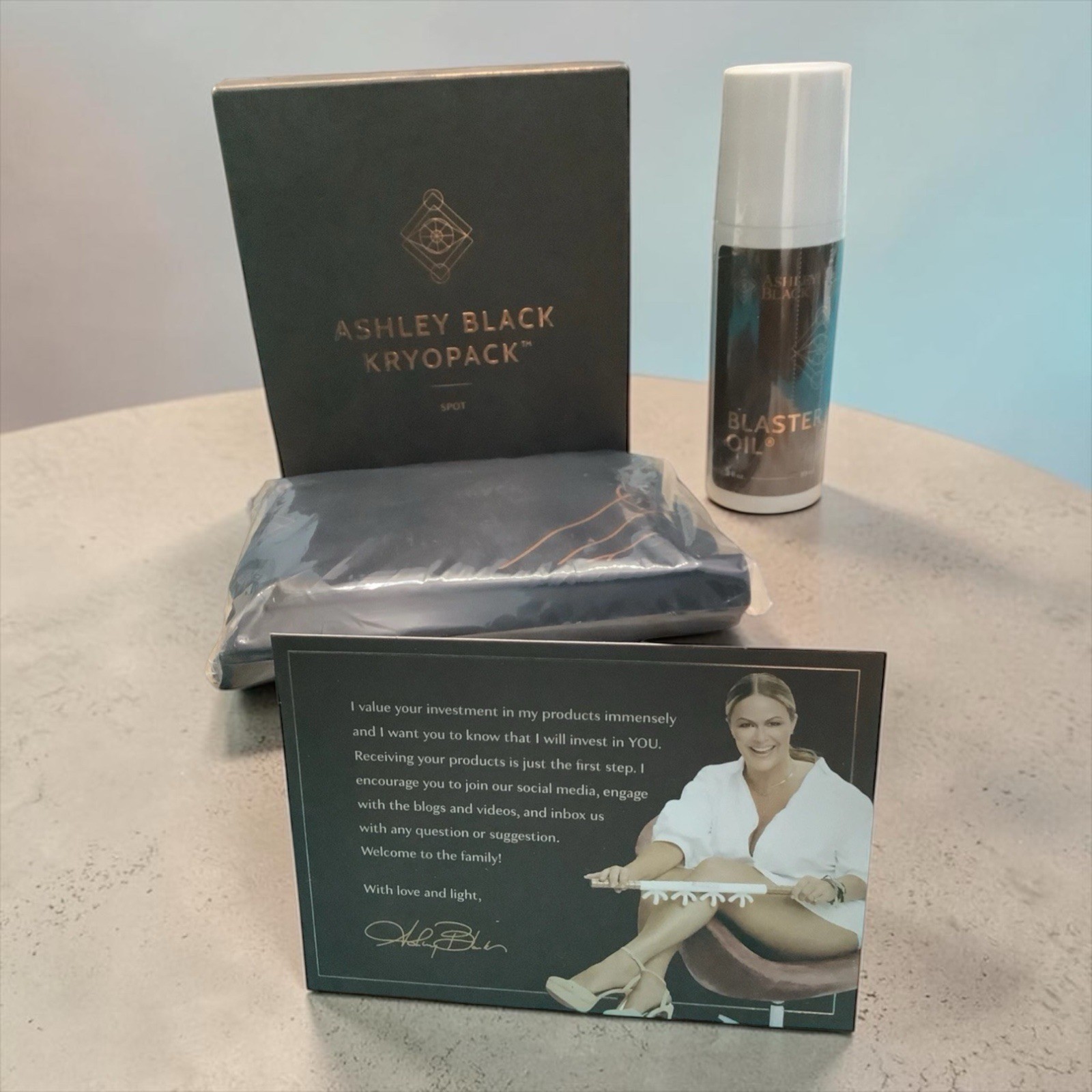 Ashley Black KRYOPACK Spot Kit Genuine Blaster Oil NIB Fascia Cellulite Therapy