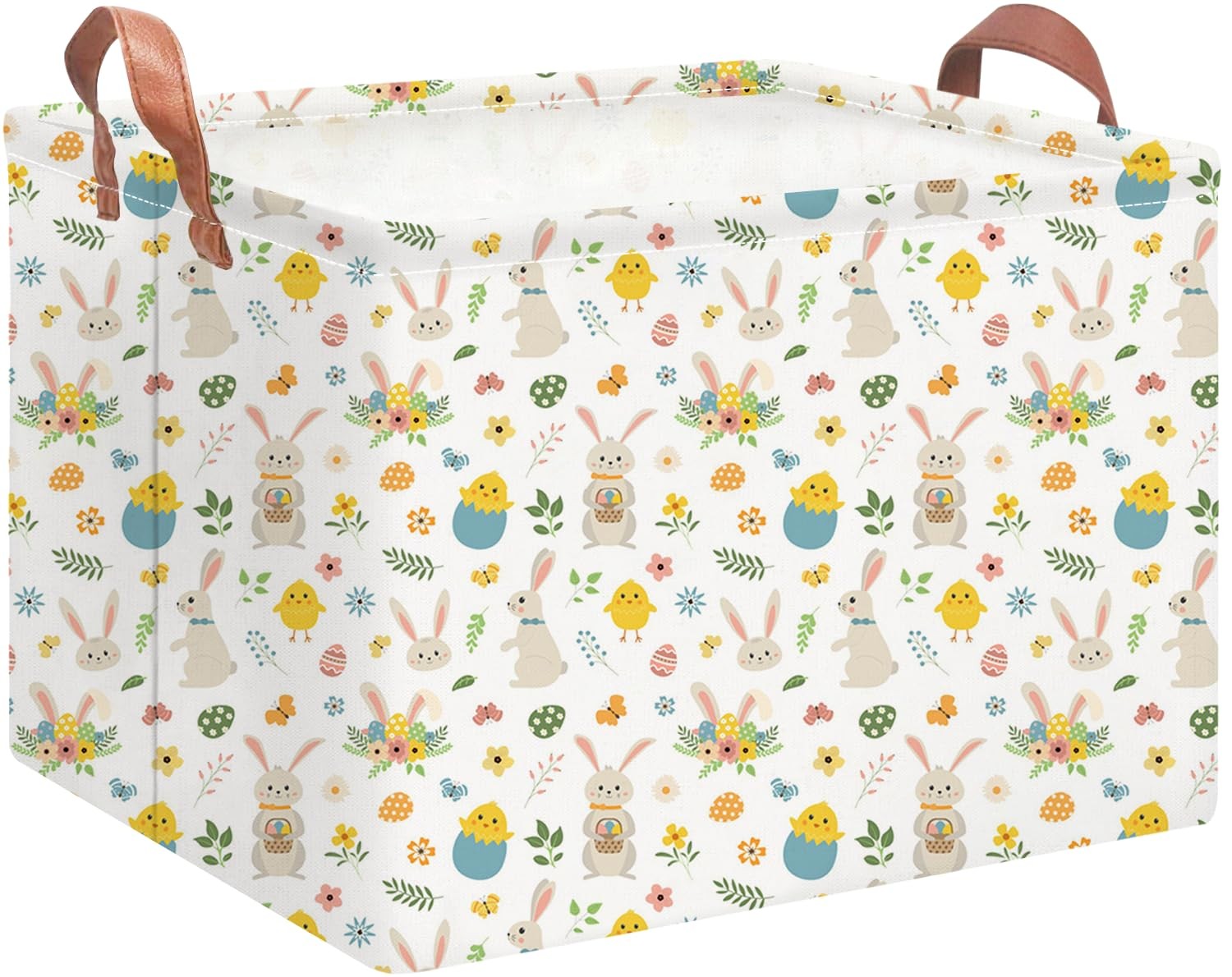 NTAOHAMPER Rectangular Easter Eggs Basket Empty,Toys Bin with Handles,Baby Ro...