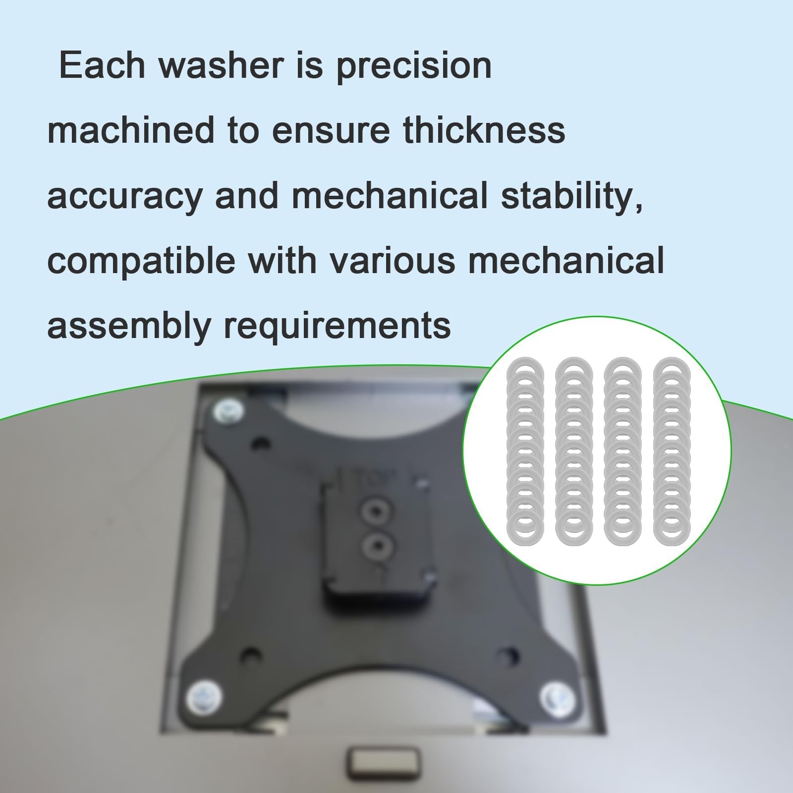 Compatible M5X10MM Steel Washer Set – Precision Metal Shims 0.1/0.2/0.3/0.