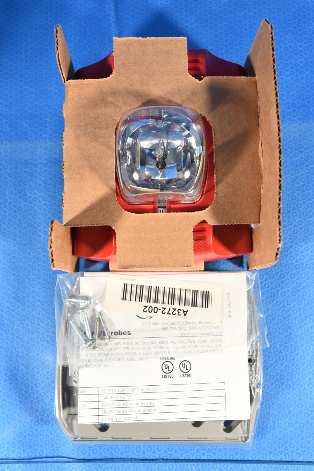 Spectra Alert Advance P4R Horn/Strobe 4W STD CD Red