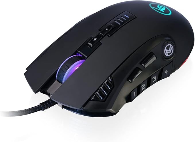IOGEAR 12 Button MMO 12 programmable buttons 5 dpi settings Gaming Mouse
