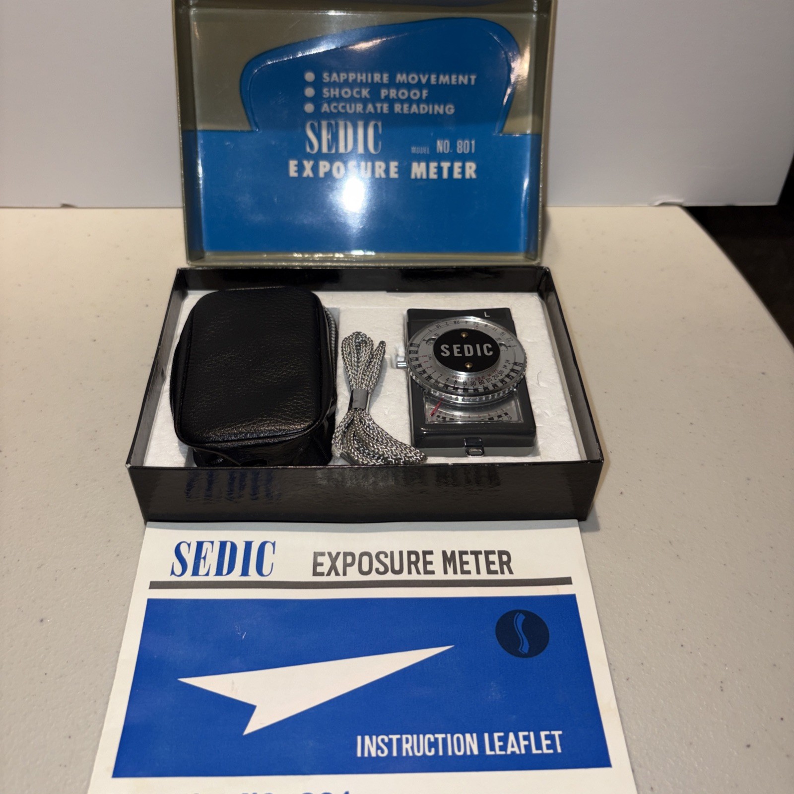 Collectible SEDIC Model No 801 Exposure Meter, Made in Japan, Sapphire Movement