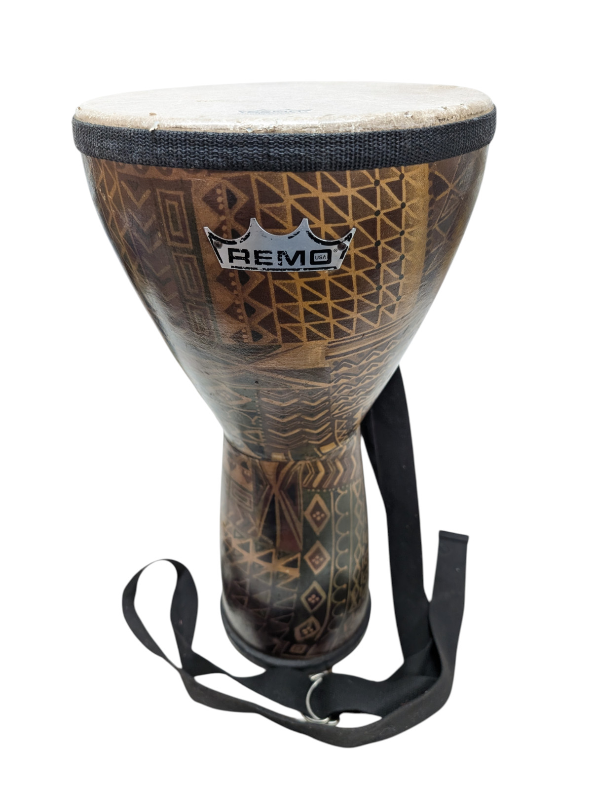 Remo 19" x 10" Djembe Drum with strap Fiberskyn 3 FA head