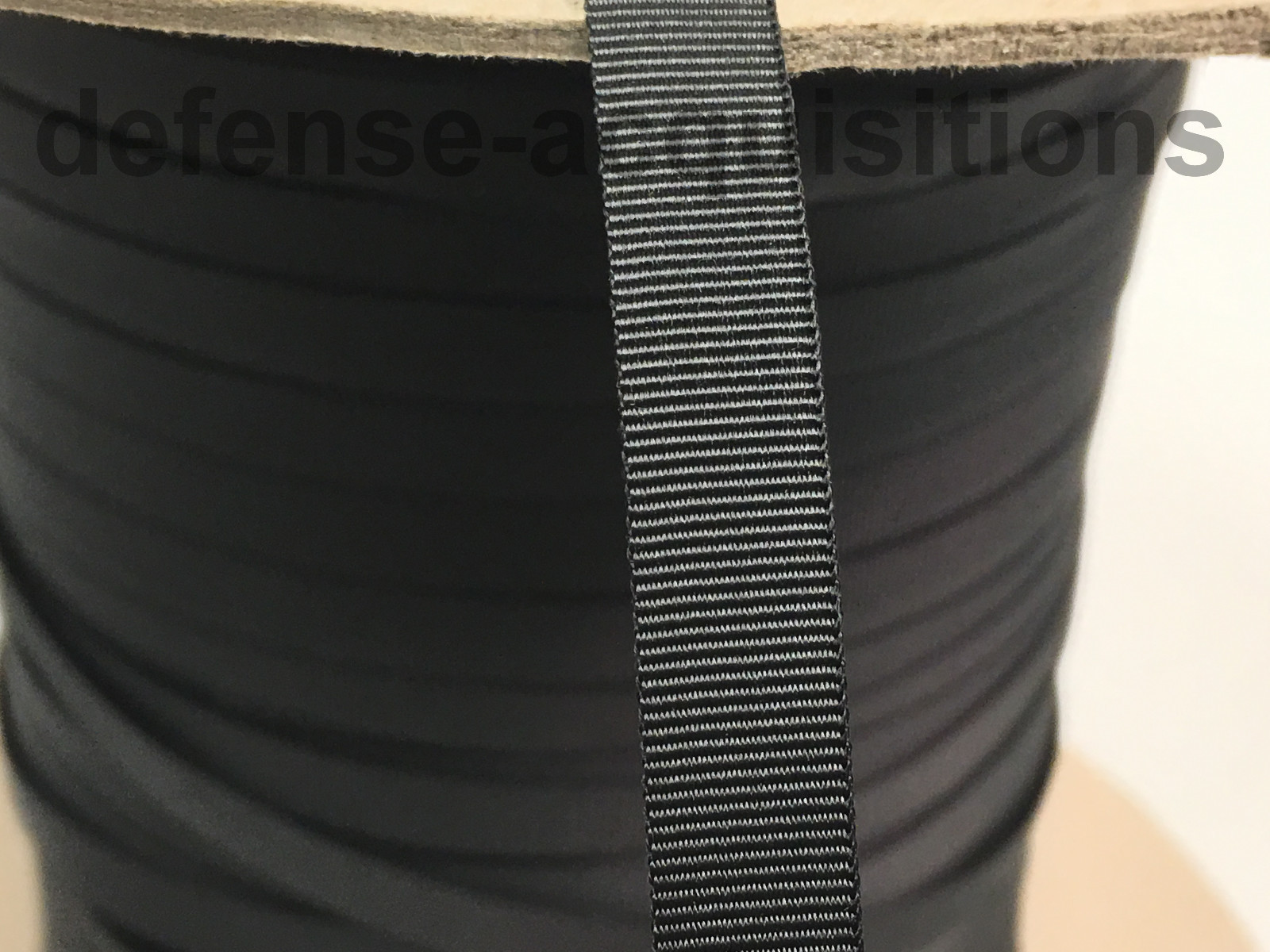5 YARDS OF 3/8" Inch MilSpec Webbing Binding Ribbon MIL-T-5038J Grosgrain BLACK