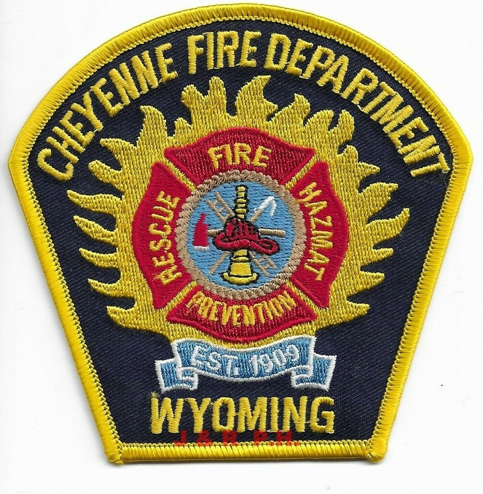 Cheyenne  Fire - Rescue - HazMat - 1909, Wyoming  (4" x 4" size)  fire patch