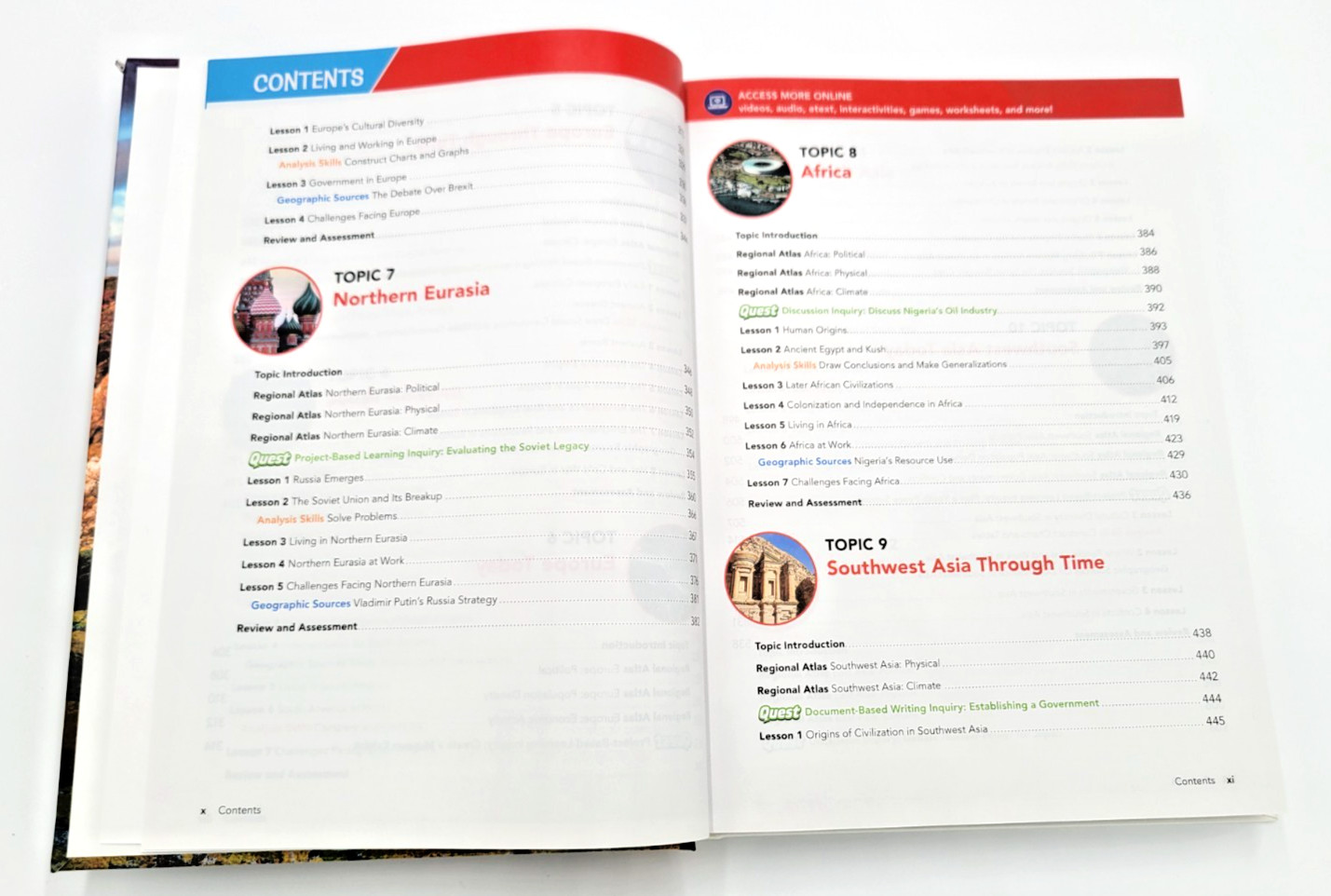 My World Interactive World Geography Pearson 2019 HC Many Available