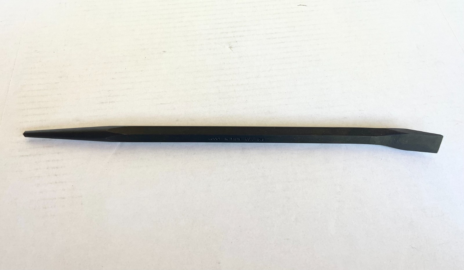 NEW - Mayhew 16" Pro Line-Up Steel Pry Bar Chisel & Tapered Ends, 40001
