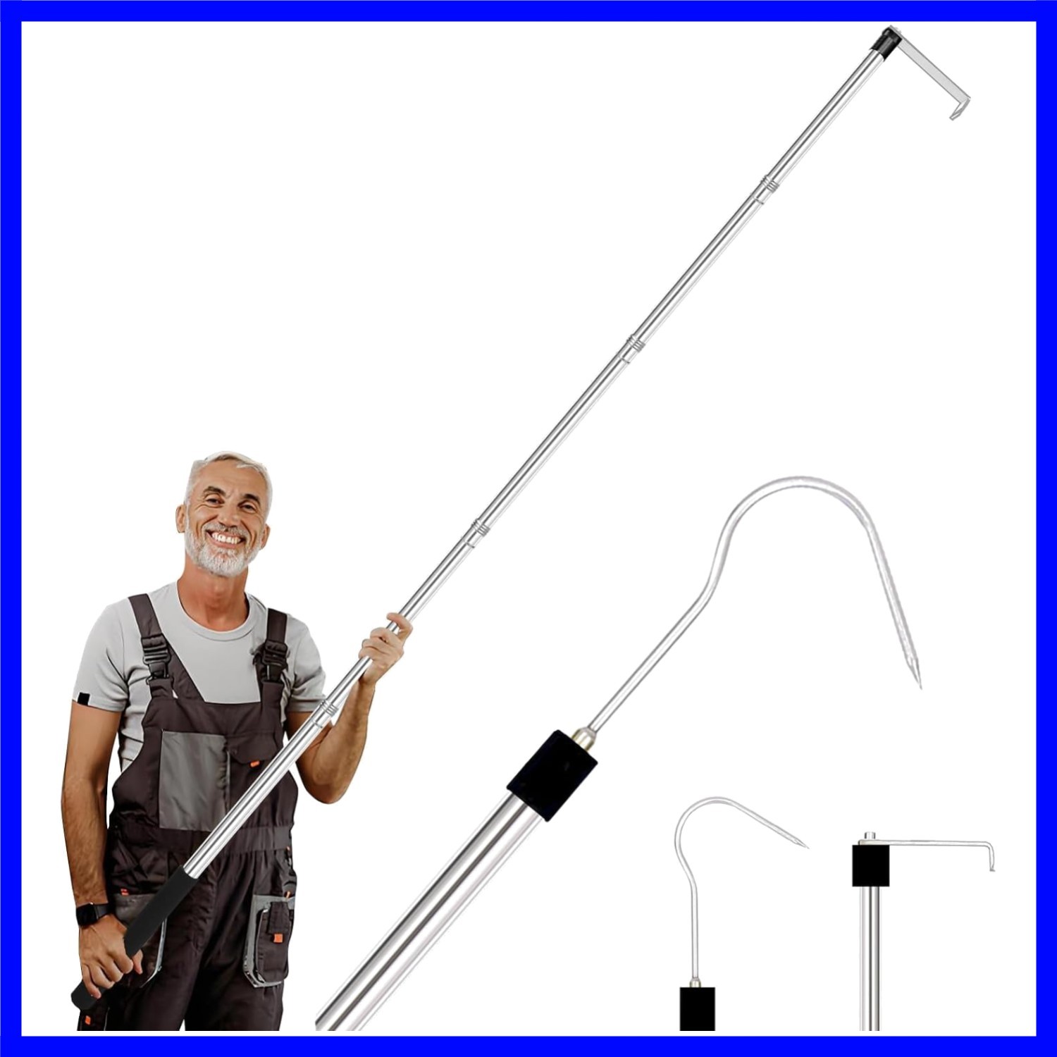 Truck Cargo Grabber - 34-70 Inch Sturdy Pickup Truck Bed Cargo Retrieval Pole...