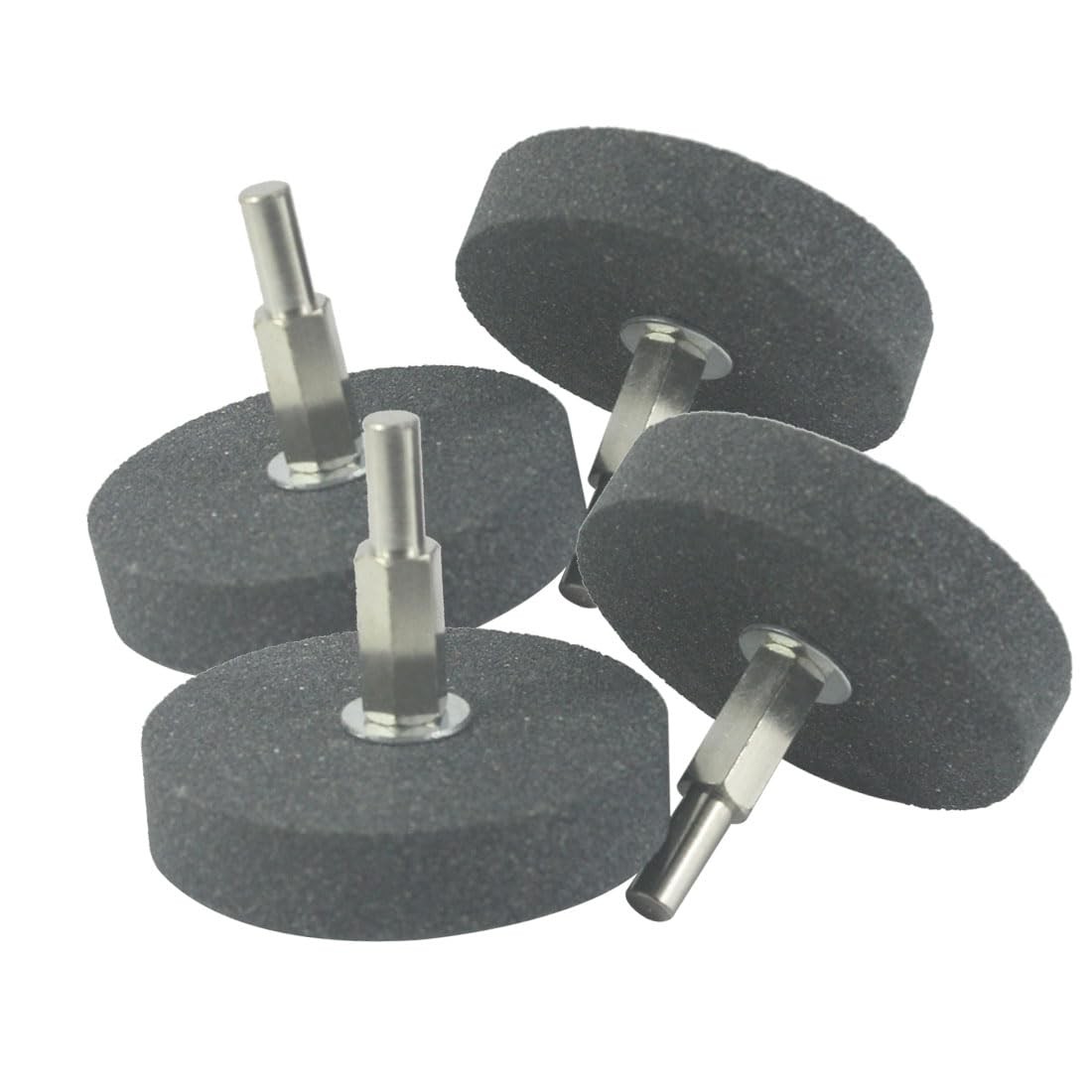 Luo ke 4 Pcs 1/4" Shank Aluminum Oxide Mounted Grinding Wheels