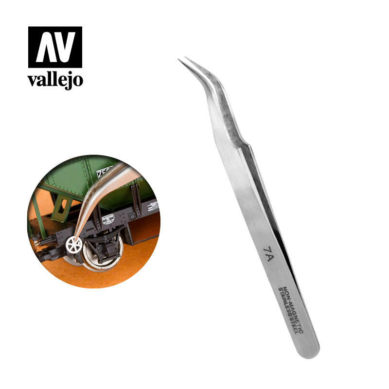 Vallejo Extra Fine Curved Tweezers #7