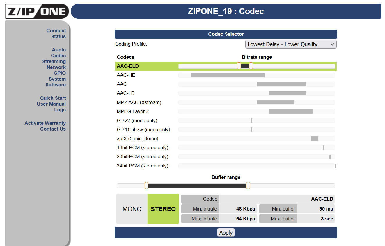 Telos Z/IP ONE Remote Studio Codec Audio Over IP Internet Transmission Endpoint